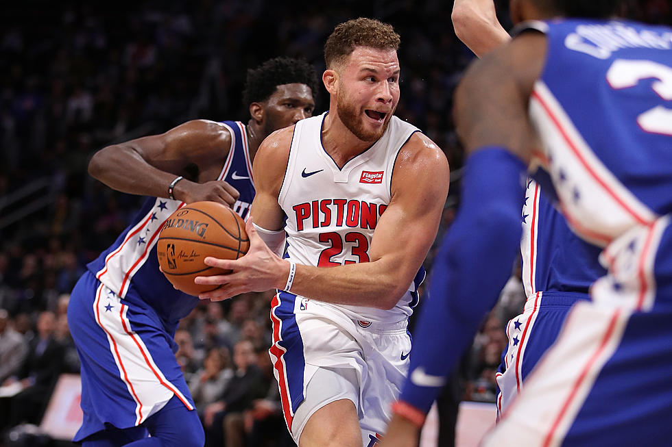 Griffin Scores 50 Points, Pistons Top 76ers 133-132 in OT