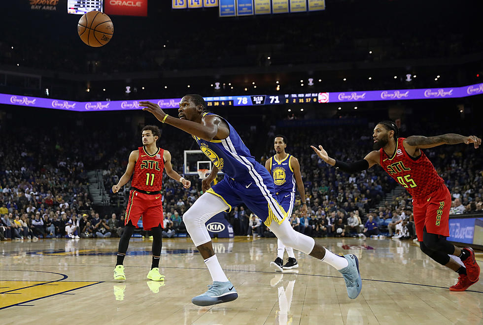 Kevin Durant Leads Undermanned Warriors Past Hawks 110-103