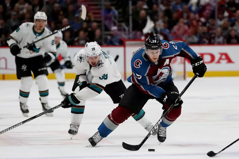 MacKinnon, Avs Beat Sharks 3-0 in Game 4 to Even Series