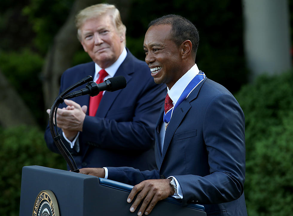 Trump Awards Medal to Tiger Woods, Calls Him ‘True Legend’