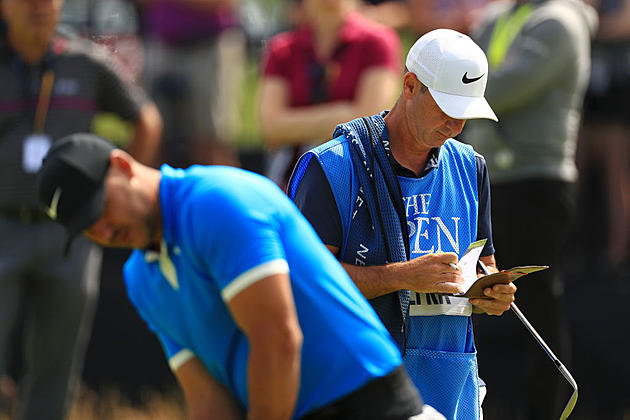 Koepka at British Open With a Local Lad as his Caddie