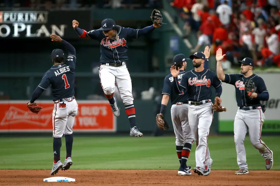Duvall, Braves Rally in 9th to Beat Cards 3-1, Lead NLDS 2-1