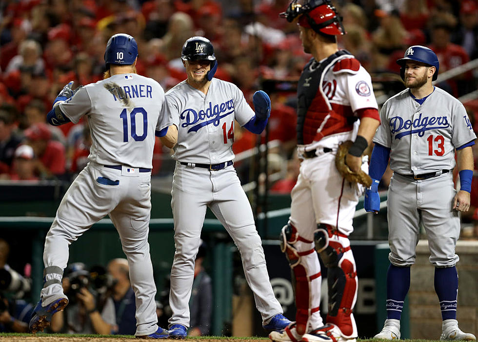 7 2-out Runs in 6th Lift LA Past Nats 10-4 for 2-1 NLDS Lead