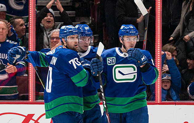 Pearson Leads Canucks Past Sharks and into 1st in Central