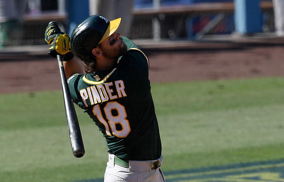 Pinder’s HR Helps Rally A’s Past Astros 9-7, Trail ALDS 2-1