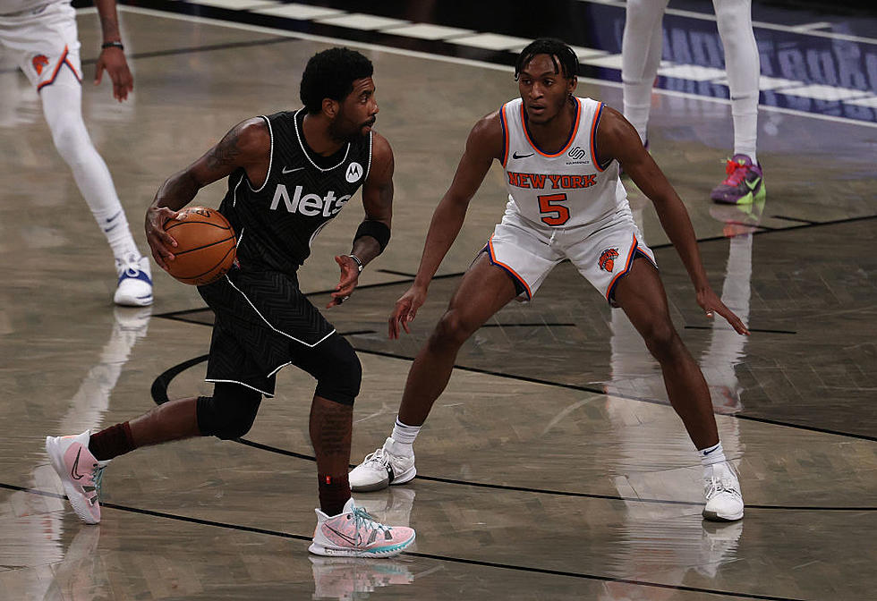Irving’s 34, Harden’s Triple-double Help Nets Edge Knicks
