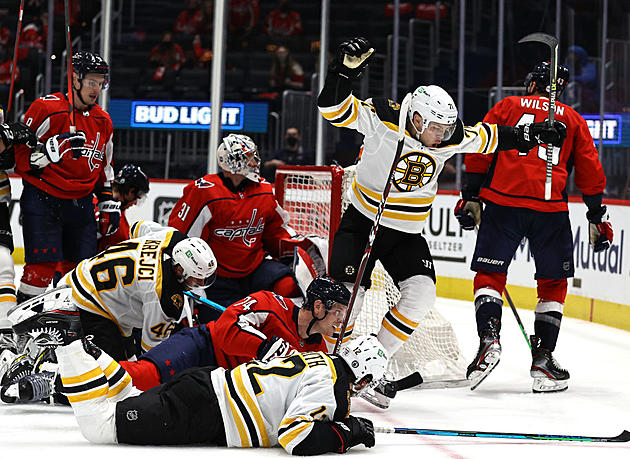 Marchand Scores in OT, Bruins Beat Capitals to Even Series