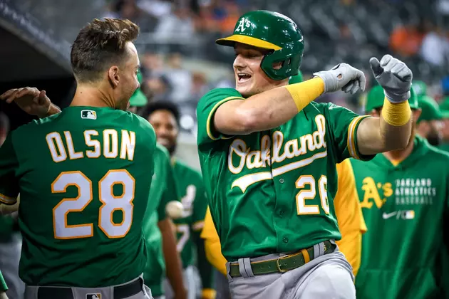 Chapman&#8217;s 2 HRs Help A&#8217;s Top Tigers 9-3 for 3rd Straight Win