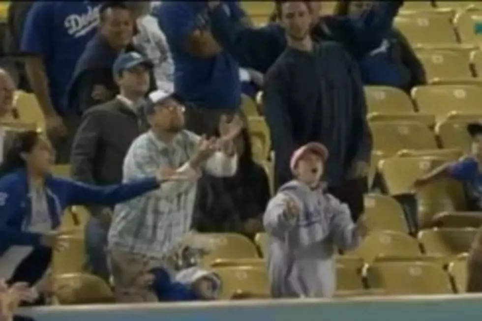 Dad Drops Daughter For Foul Ball! [VIDEO]