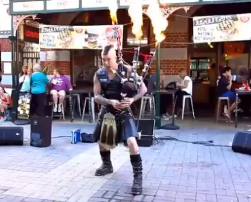 Kilted Man Plays AC/DC/s &#8220;Thunderstruck&#8221; On Flaming Bagpipes [Video]