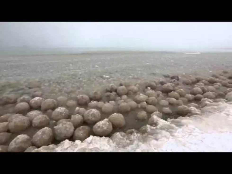 Ice Boulders Show Up in Lake Michigan [Video]