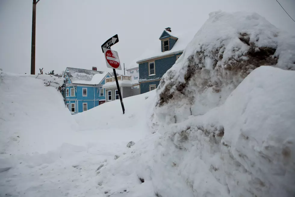 Snow Mound Still Going Strong In Boston