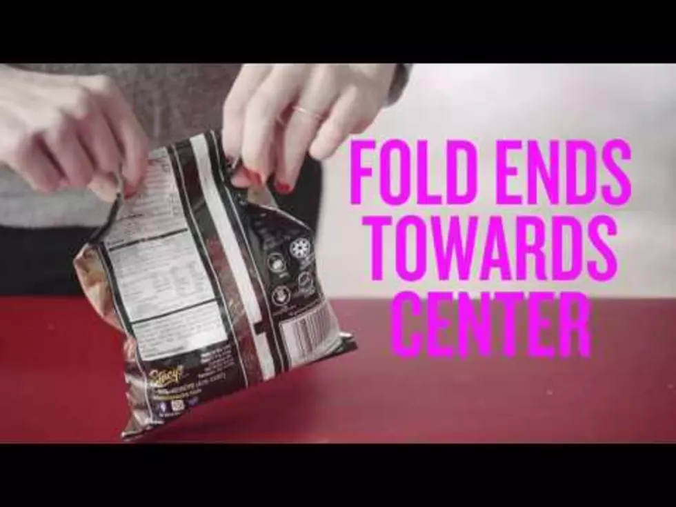 How To Fold A Bag Of Chips The Right Way (You&#8217;ve Been Doing It Wrong) [Video]