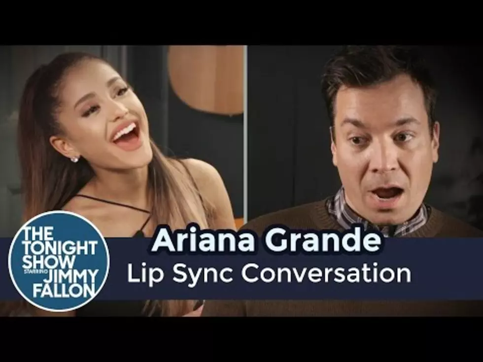 Jimmy Fallon & Ariana Grande Have a Lip Sync Conversation [Video]