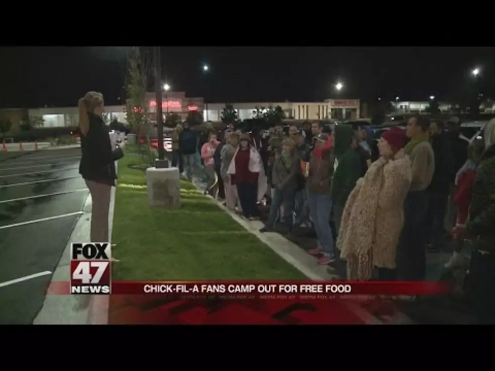 People are Already Camped Outside of Chick-fil-A in Lansing [Video]