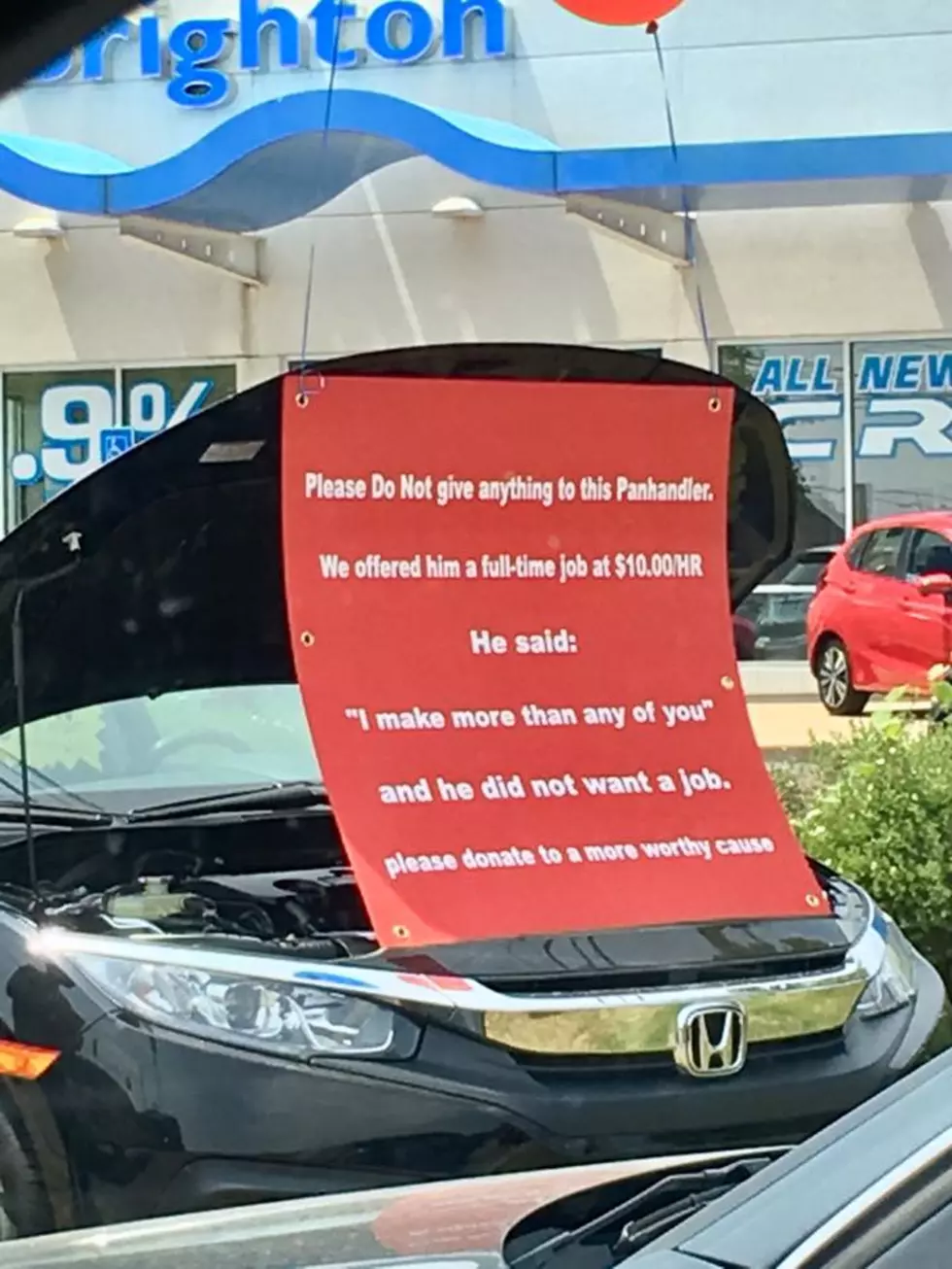 A Car Dealership in MI Goes Viral After Exposing a Panhandler