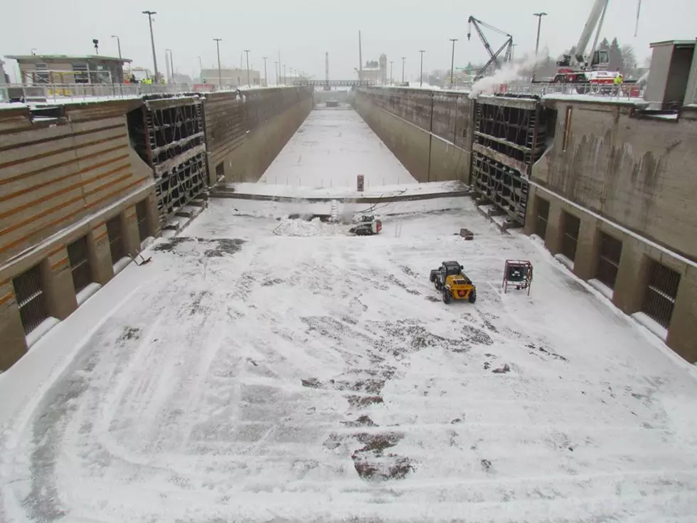 Soo Locks Drained And 600,000 Pounds of Debris Removed