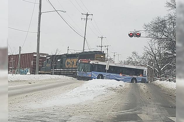 Rapid Bus Hit By Train in Alger Heights Monday Afternoon