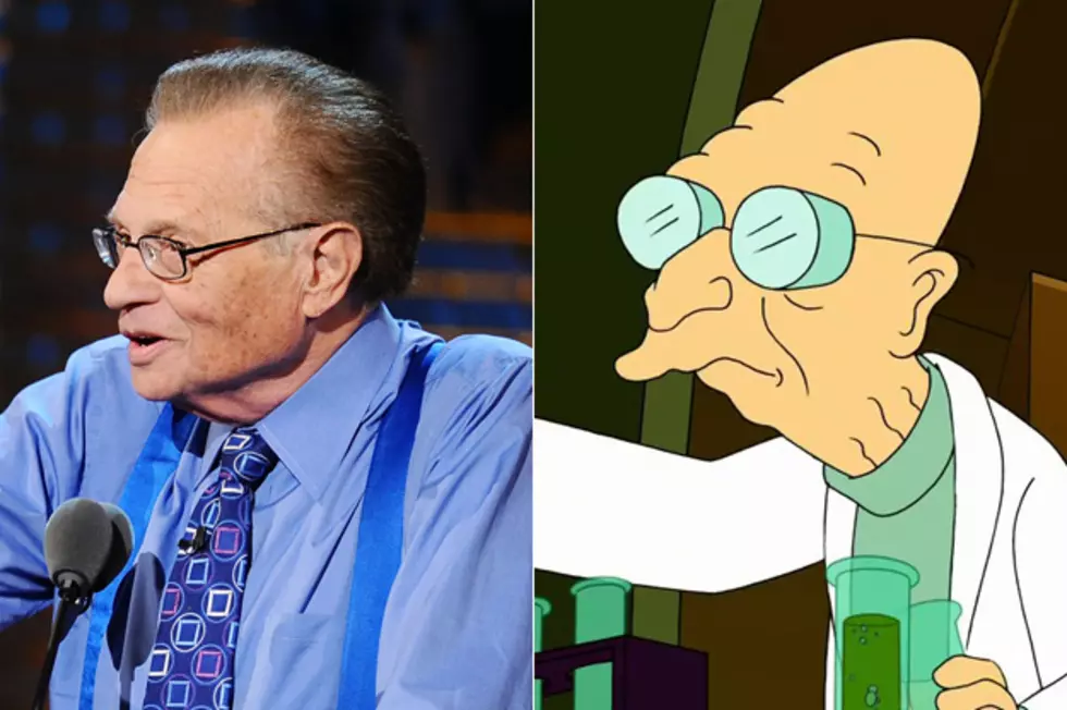 Larry King + Professor Farnsworth — Dead Ringers?