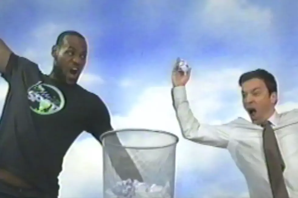 LeBron James Crushes Jimmy Fallon in Wastepaper Basketball on ‘The Tonight Show’