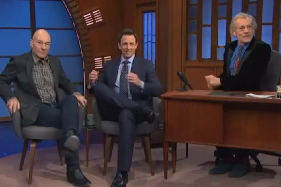 Ian McKellen, Patrick Stewart on Late Night With Seth Meyers