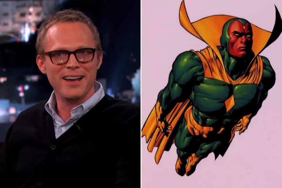 ‘Avengers 2′ Star Paul Bettany Talks (Kinda) to Jimmy Kimmel About Playing Vision
