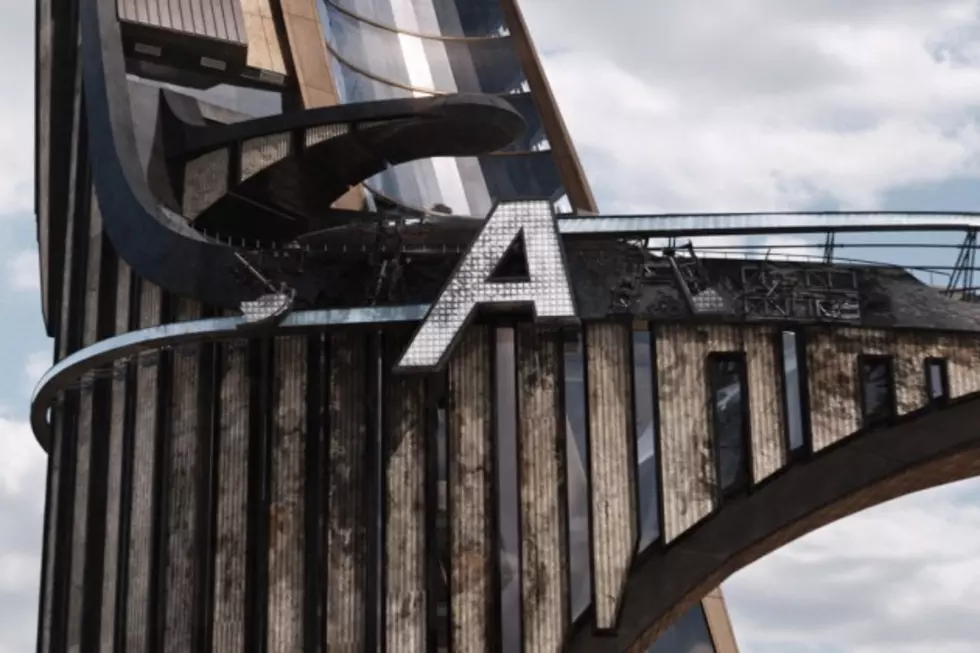 Robert Downey, Jr. Took Home the Giant &#8220;A&#8221; From the &#8216;Avengers&#8217; Stark Tower