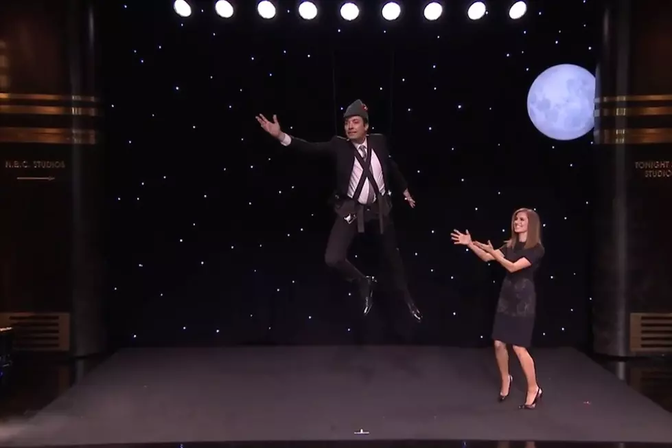Allison Williams Tries to Teach Jimmy Fallon How to Fly Like Peter Pan