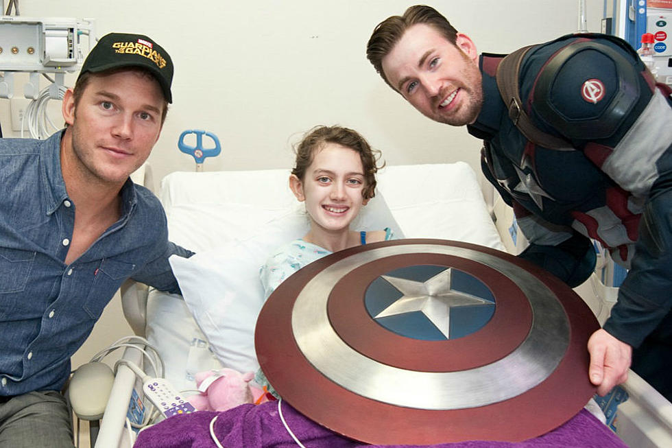Captain America and Chris Pratt Visit Children's Hospital