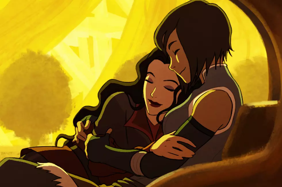 'Legend of Korra' Creator Draws Official Korrasami Art