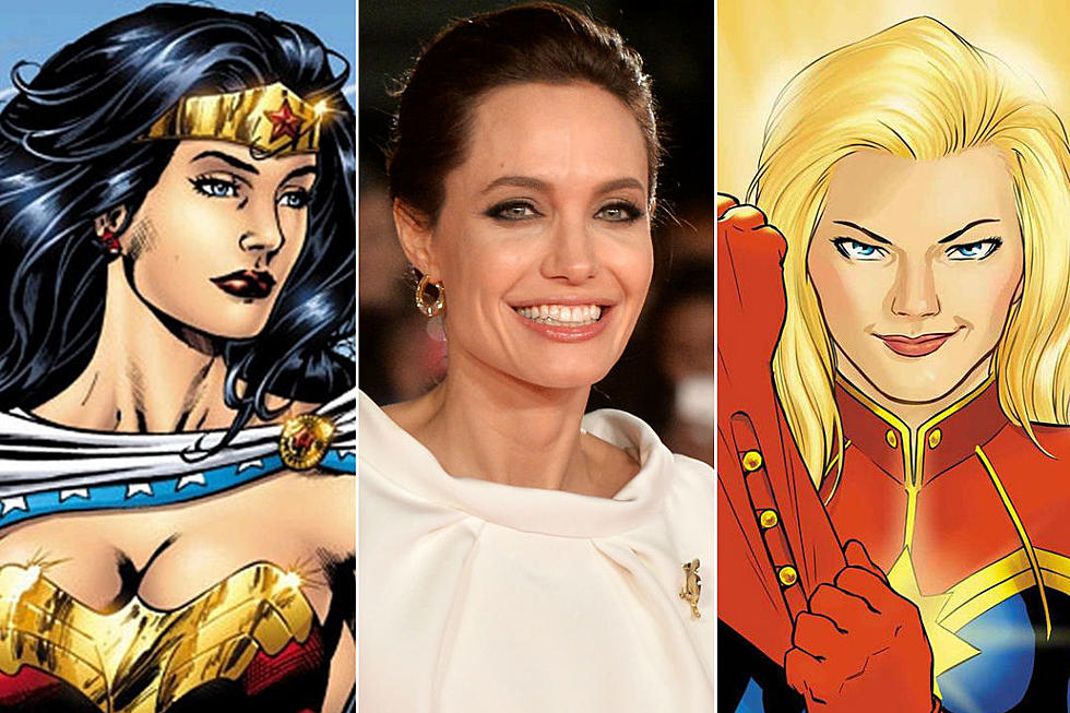 Angelina Jolie Eyes 'Captain Marvel' and 'Wonder Woman'