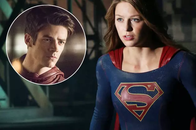 Grant Gustin Reveals First Look at ‘Flash’ and ‘Supergirl’ Crossover