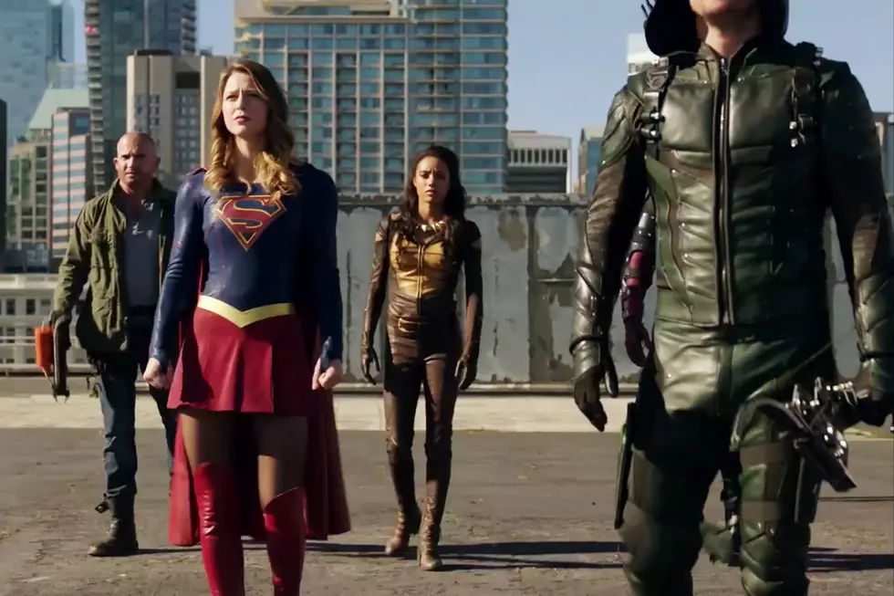 Supergirl, Flash, and Arrow Stand Tall in Crossover Photos