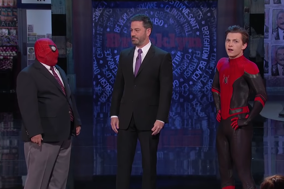 Tom Holland Showed Off His New Spider-Man Suit (And An Impressive Flip) On ‘Jimmy Kimmel Live’