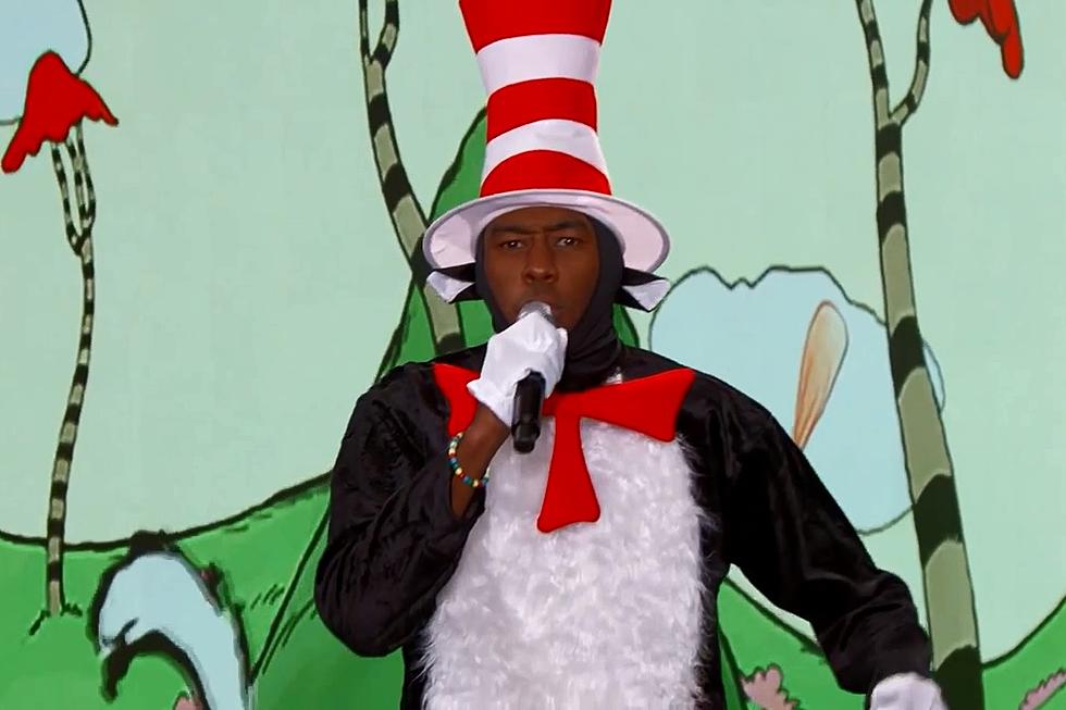 Tyler, The Creator Raps in Cat in the Hat Costume on Kimmel