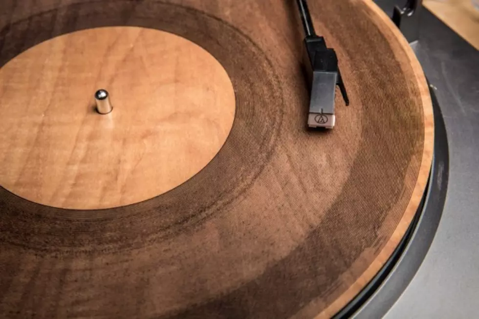 Listen to a Record Laser Cut Onto Wood