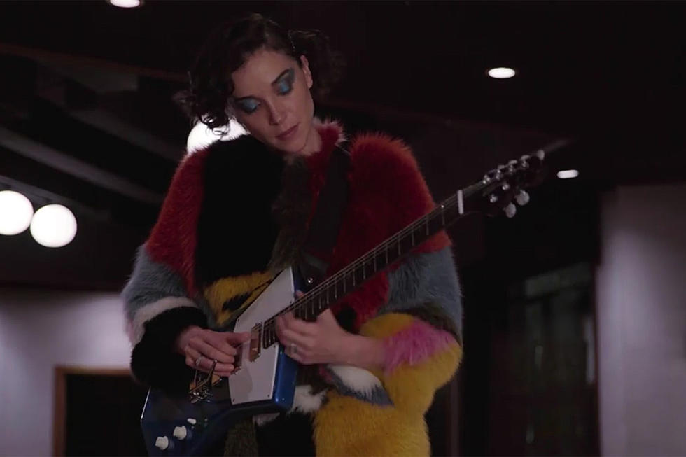 Watch St. Vincent Perform the National Anthem and Talk Football