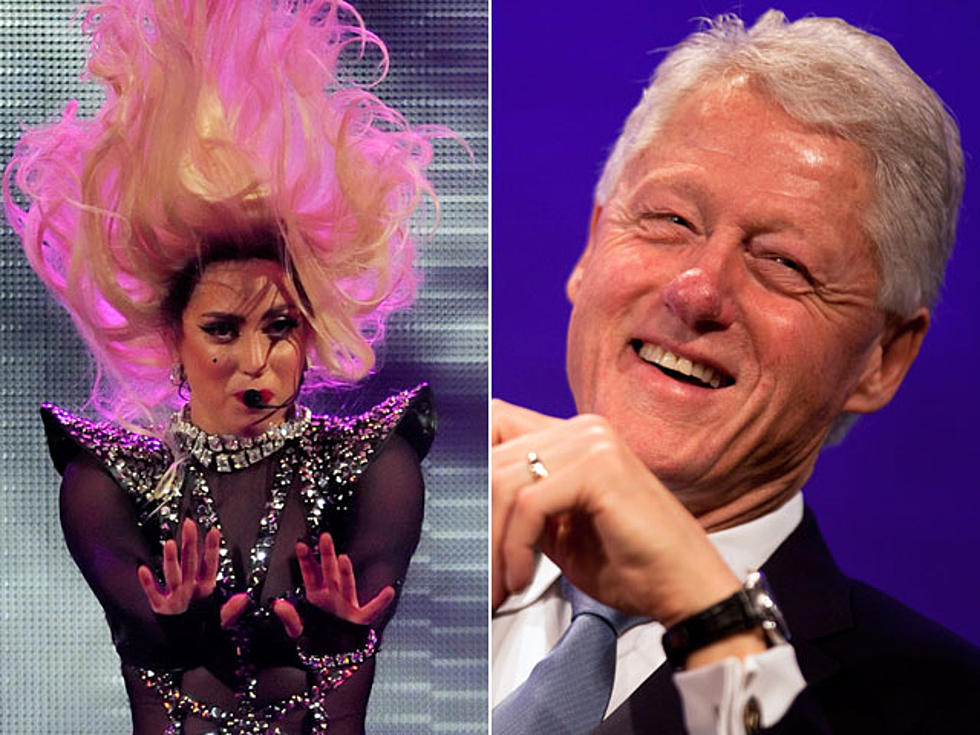 Lady Gaga Serenades Bill Clinton