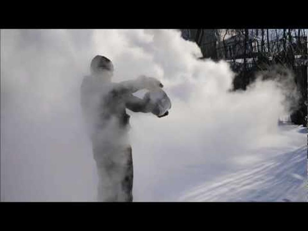 How to Turn Boiling Water Into Snow?  Watch  (video)