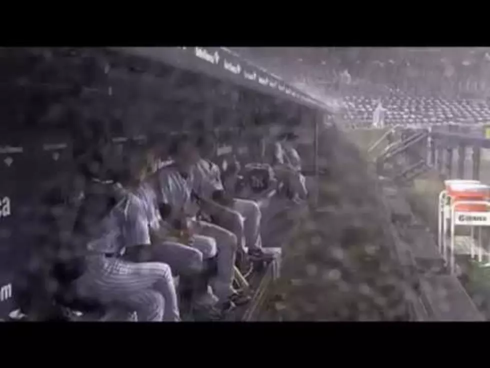 New York Yankees Scared by Thunder (video)