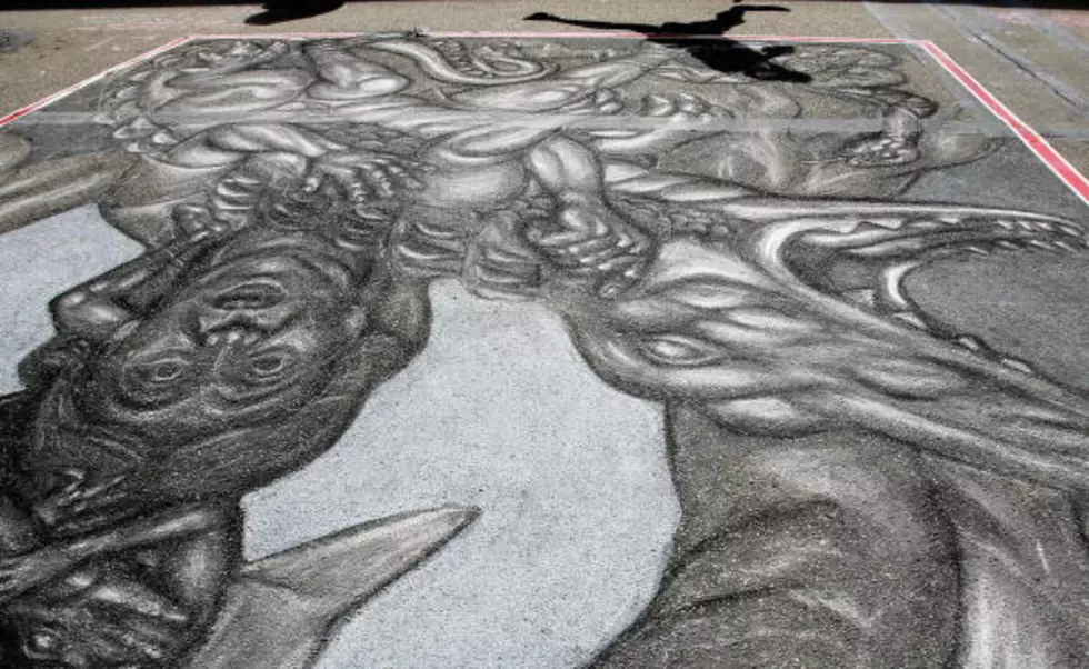West Michigan Chalk Art Festival Draws Crowd to Byron Center