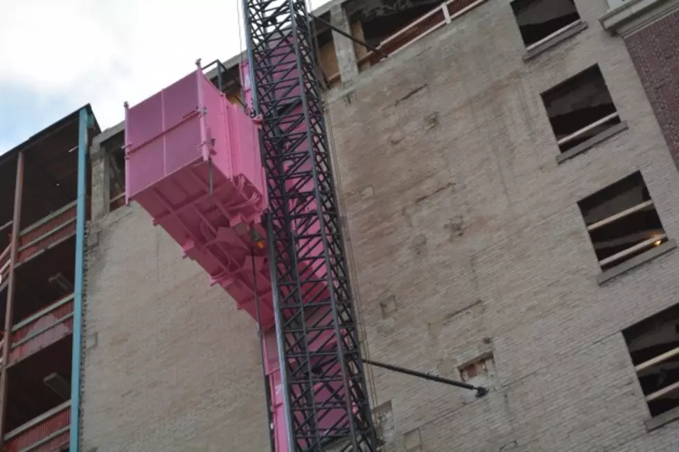 Pink Elevator Raising Money for Susan G. Komen of Michigan [Photos]