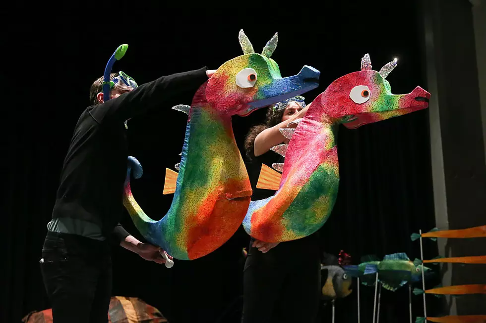 GVSU Students Participating in Puppeteering Workshop, Free Show is Saturday