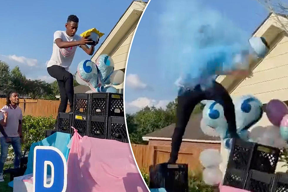 Gender Reveal and the Tik Tok Milk Crate Challenge! What Could go Wrong?