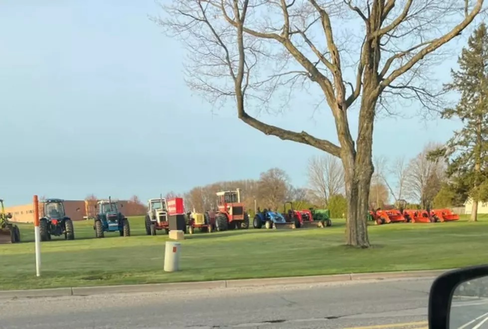 Isn’t it Natural to Drive Your Tractor to School? In Cedar Springs It Is!