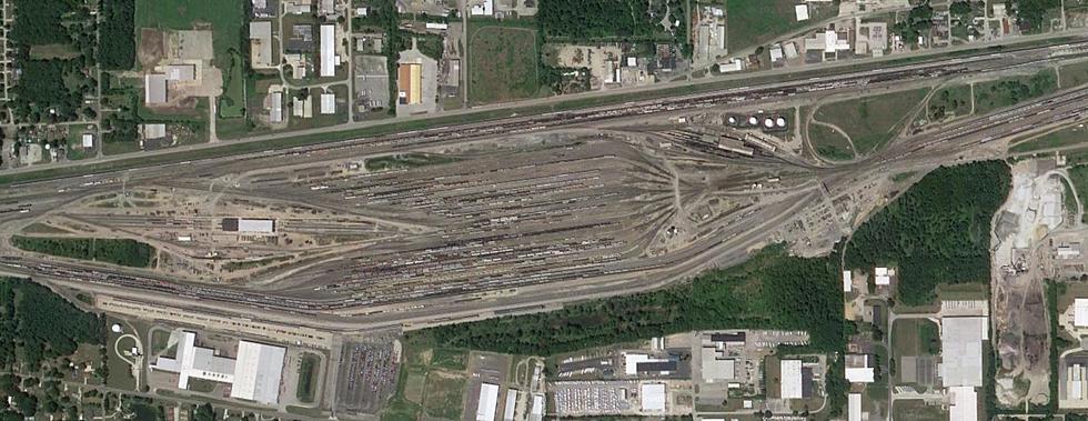At Least 95 Tracks Run Through This Rail Yard at the Michigan State Line
