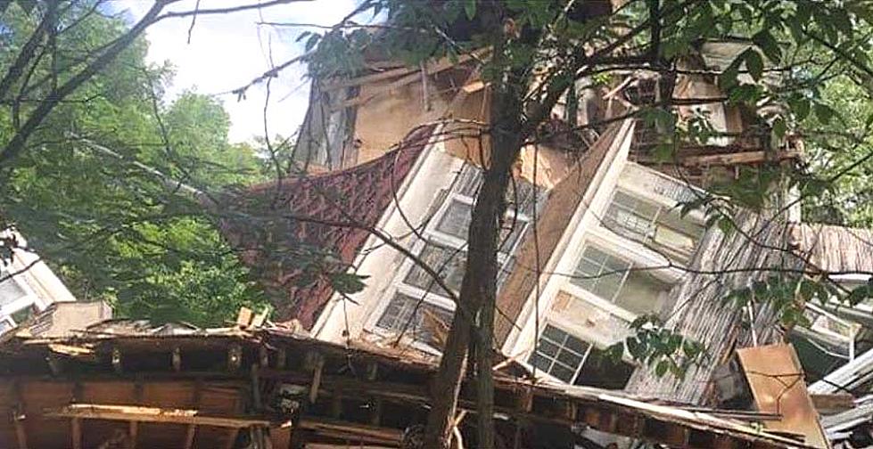 Historic Sharon Springs Hotel Collapses