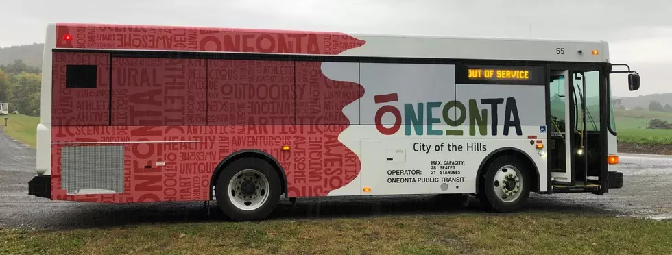 Oneonta Bus Shows Off New Branding