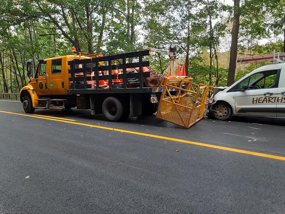 DOT Truck Rear-ended in Andes, NY By Distracted Driver