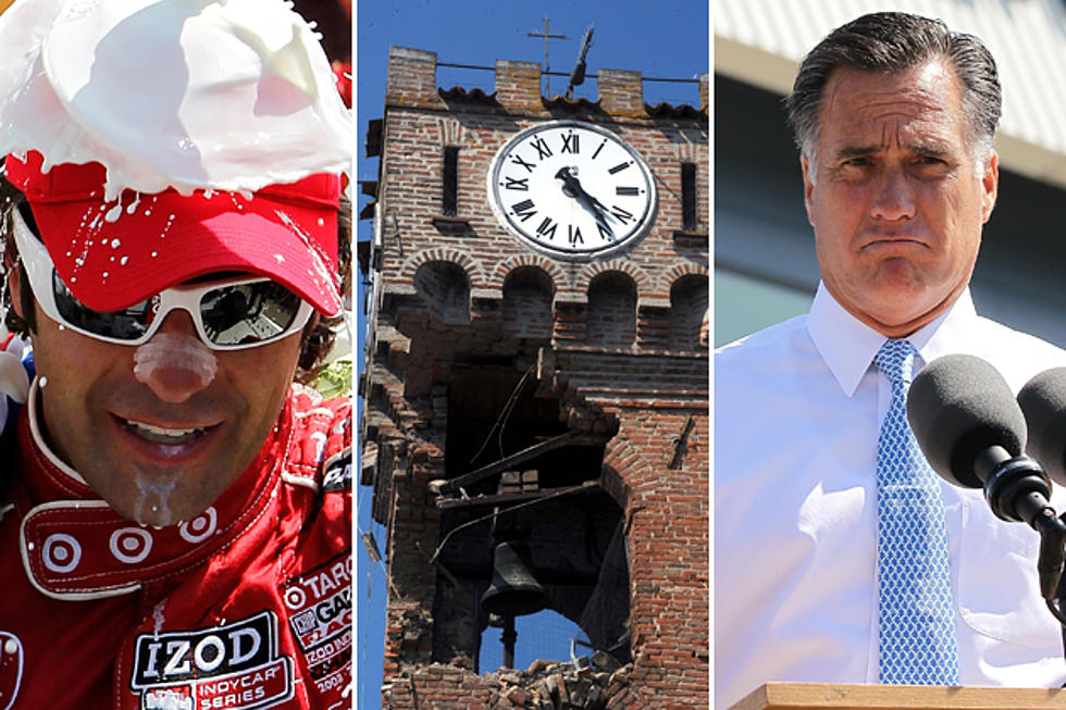 Indy 500 Winner, Mitt Romney’s Spelling Error and More Best Photos of the Week